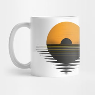 Dark Minimalist Eclipse Mug